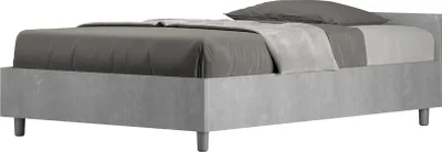 Produktbild von ITYHOME - Bett ohne Lattenrost 120x190 Zement Nuamo
