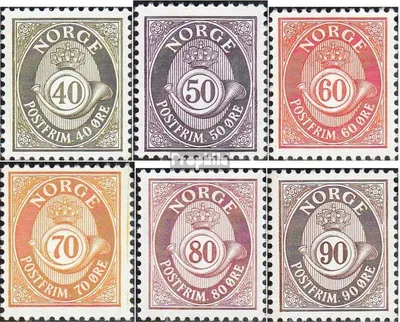 Produktbild von Briefmarken Norwegen 1978 Mi 758y-763y (kompl.Ausg.) postfrisch Freimarken
