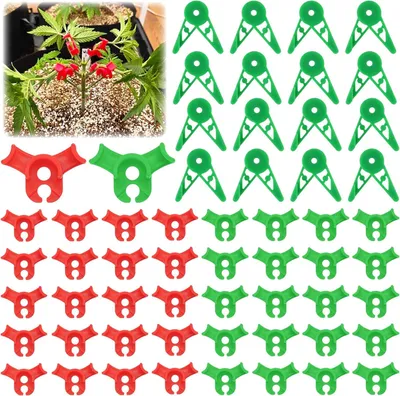 Produktbild von 120 Stück Pflanzenbieger, 90 Grad Pflanzen Bieger Clips, Lst Clips Low Stress Training für Garten Pflanzenclips