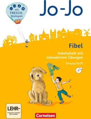 Produktbild von Jo-Jo Fibel 1. Schuljahr - Allgemeine Ausgabe 2016. Arbeitsheft mit interaktiven Übungen - In Druckschrift mit Einlegern