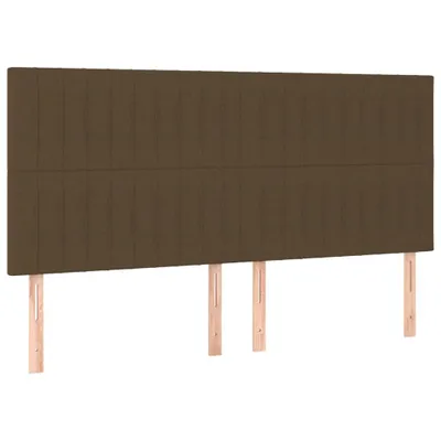 Produktbild von Kopfteil Dunkelbraun 200 x 5 x 118/128 cm Stoff