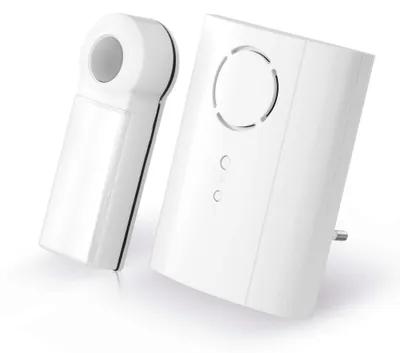 Immagine prodotto di Set di campanello wireless con pulsante e suoneria – portata di 75 metri, 36 melodie