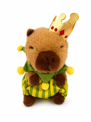 Produktbild von König Capybara Kuscheltier 20 cm Capybara mit Krone Plüschtier Stofftier Weiches Kawaii Geschenk für Kinder