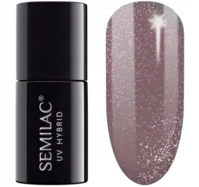 Zdjęcie produktu dla Semilac Lakier Hybrydowy 322 Shimmer Dust Brown - 7 Ml