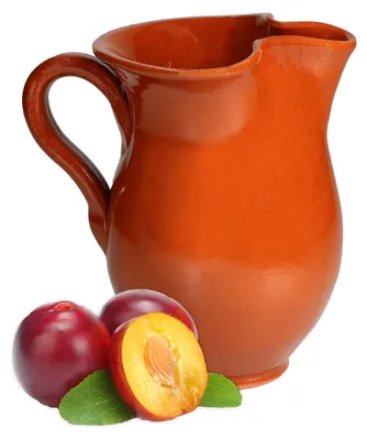 Produktbild von MamboCat Tonkrug Pitcher Glasiert 0,5 Liter Mediterran Unikat Handarbeit Wein-Karaffe Sangria Kanne