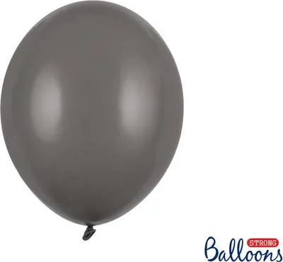 Zdjęcie produktu dla Balony lateksowe Strong, Ciemno Szare, Pastel Grey, 30cm, 100 szt.