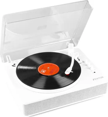 Produktbild von Fenton RP162W, Audio-Plattenspieler mit Riemenantrieb, Automatisch, Weiß, 33 1/3,45,78 RPM, AC, 100-240 V