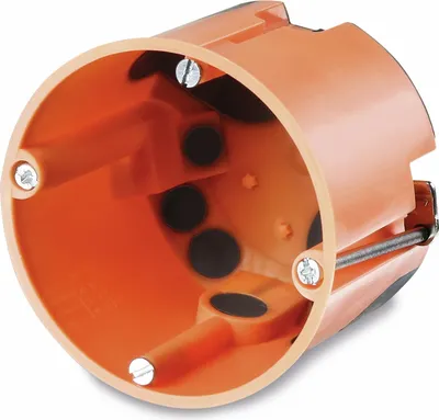 Productafbeelding van F-Tronic inbouwdoos voor holle wanden, diameter 68 mm, diepte 61 mm, winddicht, met doorvoermembraan, 1 stuk