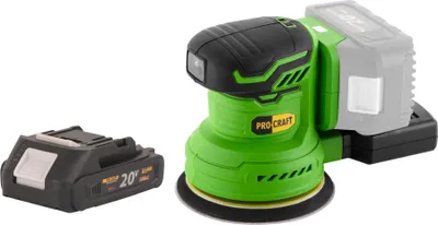Image de Procraft PX20BLbb Ponceuse excentrique sans fil 20 V 125 mm Brushless + 1x batterie 2,0 Ah - sans chargeur