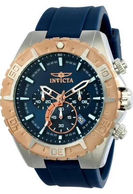 Immagine prodotto di Invicta Aviator 22523 Orologio da Uomo - Movimento al Quarzo - Acciaio Inossidabile con Quadrante Blu - 49 mm