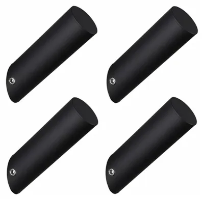 Zdjęcie produktu dla INF 4 sztuki haków kątowych ze stali nierdzewnej 7.5cm do łazienki i kuchni Czarny