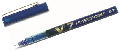 Image de Roller à encre PILOT Hi-Tecpoint V7, couleur du trait : bleu