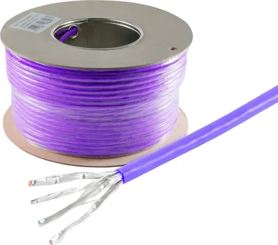 Immagine prodotto di Cavo di installazione, cat 7A, S/FTP, PIMF, 1000 MHz, 100 m