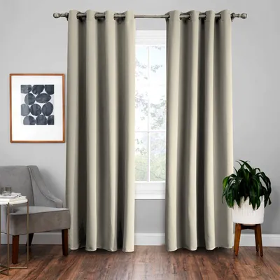 Produktbild von Topchances Vorhänge 213cm x 132cm,Thermo Verdunklungsgardine Ösenschal Deko Vorhang Blickdicht Verdunkelung Gardine, Dunkelgrau