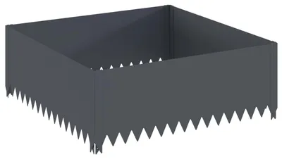 Image de Bordure de pelouse, 100 x 100 x 35 cm, acier anthracite