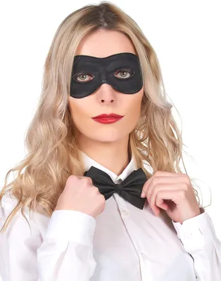 Obrázok produktu pre Benátska maska na oči čierna - jedna veľkosť