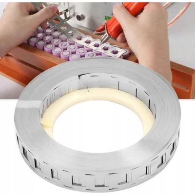 Obrázok produktu pre Rosfix Niklový Pás 25,5 x 0,15 mm – Vrstva Niklu 1,5 Μm, 1 m | Na Bodové Zváranie Batériových Článkov | Oceľový Raziaci Pás