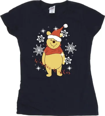 Produktbild von Disney - "Winter Wishes" T-Shirt für Damen BI44865 (M) (Marineblau)