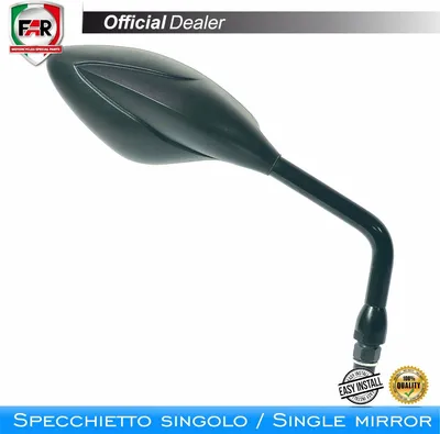 Immagine prodotto di Specchietto manubrio FAR 6767 sinistro universale nero