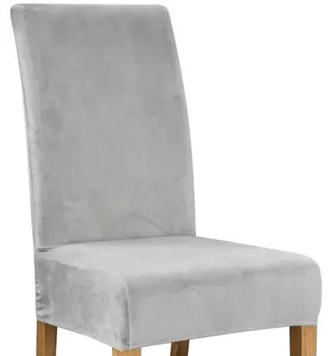 Image de Housse de chaise - velours gris Ruhhy 22979