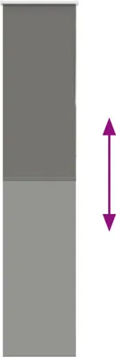 Produktbild von vidaXL Verdunkelungsrollo Grau 45x230 cm Stoffbreite 40,7 cm Polyester