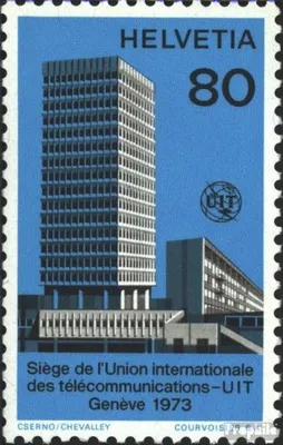 Produktbild von Briefmarken Schweiz 1973 Mi ITU10 (kompl.Ausgabe) postfrisch Sondermarke