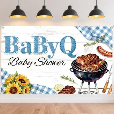 Produktbild von Barbecue-Fotocabine-Dekorationsbanderole 1,8 m Breit