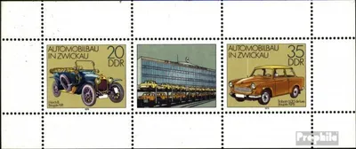 Produktbild von Briefmarken DDR 1979 Mi 2412-2413 Kleinbogen (kompl.Ausgabe) postfrisch Automobilbau