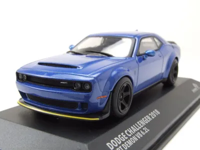 Image de Solido 421438010 Dodge Challenger SRT Demon 2018 bleu métallisé 1:43
