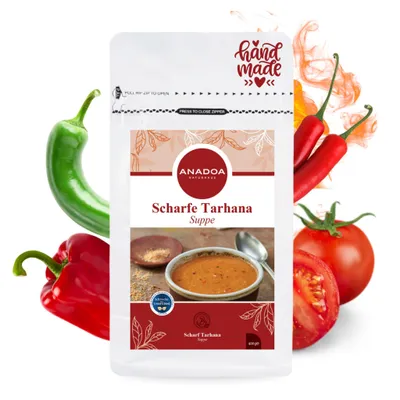 Scharfe Tarhana Suppe 400 g – Traditionelle anatolische Trockensuppe, fermentiert & pikant