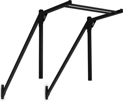 Produktbild von CAPITAL SPORTS Ringtop 150 Power Rack-Anbauteil Rig Montage zur Verbindung zwischen Upright-Bar und Wand für Kletterübungen (Wandmontage, Metall-Konstruktion, Gymnastik- und Turnringe) schwarz