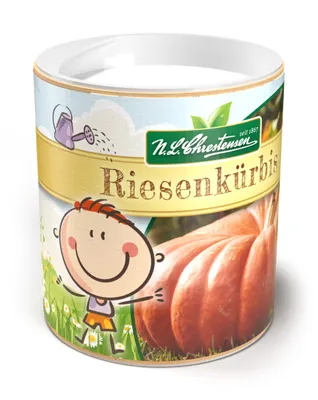 Produktbild von N.L Chrestensen Gartenkinder Riesenkürbis Dose Saatgut