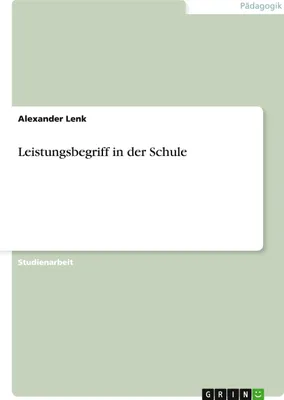 Produktbild von Leistungsbegriff in der Schule