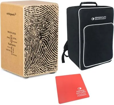 Immagine prodotto di Schlagwerk CP82 Cajon con cuscino rosso e borsa