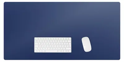 Produktbild von Farbe Marineblau – Schreibtischunterlage – Rutschfeste Tischunterlage – Schreibtischmatte für Büro & Zuhause – Schreibunterlage – Mauspad – Tischmatte – 100 x 50 cm