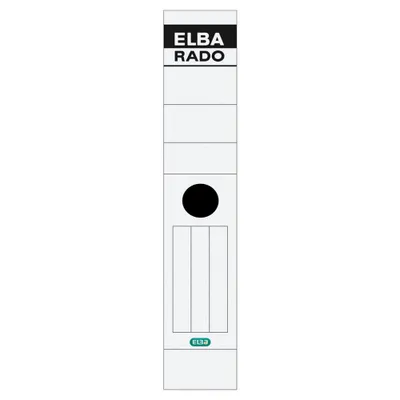 Produktbild von ELBA Ordneretikett 100420958 breit/lang sk weiß 10 St./Pack.