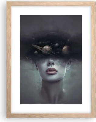 Produktbild von Gerahmtes Poster - Rahmen in heller Eiche - Quinoa Frau Gesicht - 30x40 cm - Wand Bild - Wanddeko - Wandbilder - Kunstposter - Wandposter - Bilderrahmen - Bilder - Kunstdruck - P2NPA30x40-4796