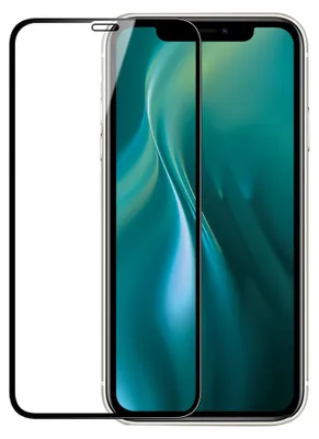 A screen protector is shown on top of a smartphone.