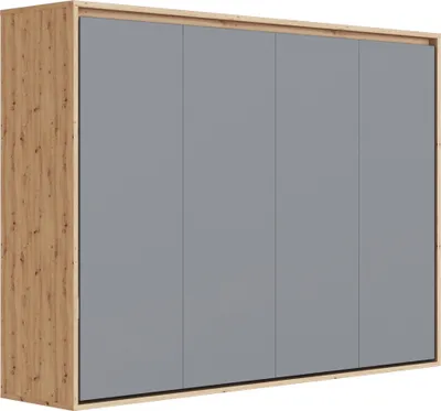 Produktbild von Schrankbett  160x200 Horizontal (M2 55 cm Tiefe) Wildeiche/Anthrazit