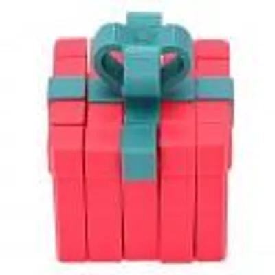 Produktbild von 3D-gedruckte Geschenkbox Spielzeug Lustiges Puzzle Modell Ornament Bewegliches, veränderbares Stapelspiel PLA Rot und Grün