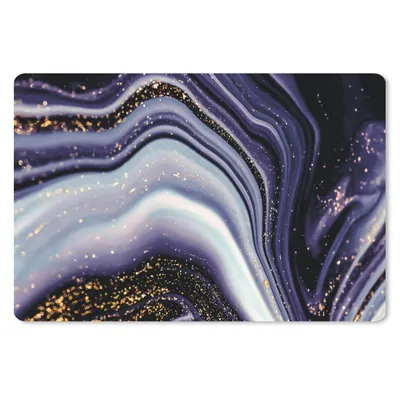 Produktbild von MuchoWow® Schreibtischunterlage Marmor - Lila - Luxus - Marmoroptik - Glitzer 60x40 cm - XXL Mauspad - Großes Mauspad