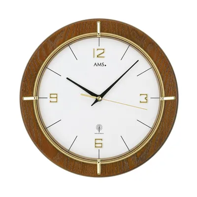 Obrázok produktu pre AMS Rádiom riadené nástenné hodiny, rádiový pohyb, D29x5cm, 5832