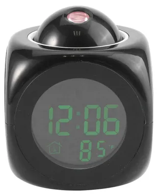 Digitalwecker mit Projektion, Sprachansage, Schlummerfunktion, LCD