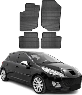 Produktbild von 2006-2012 Peugeot 207 Fußmatten Gummi Schwarz 4 tlg