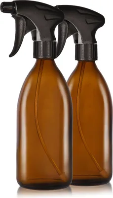 Produktbild von Oputec 2 x 500ml Sprühflaschen aus Glas zum Befüllen - Leere Wassersprühflasche für Pflanzen, Blumen, Reinigungsmittel