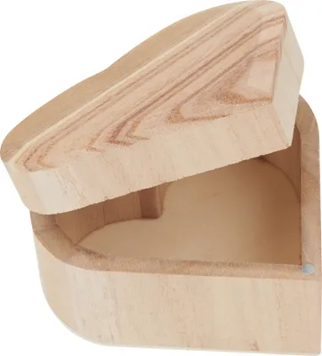Produktbild von VBS Holzkästchen "Herz", Rohholz
