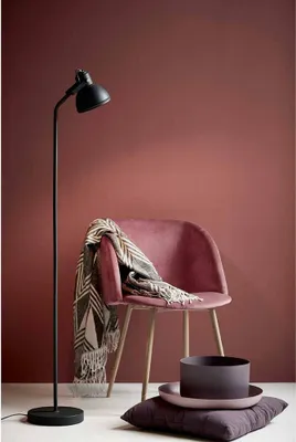 Image de Aslak Lampadaire Lampe de lecture Ø 23 cm Noir