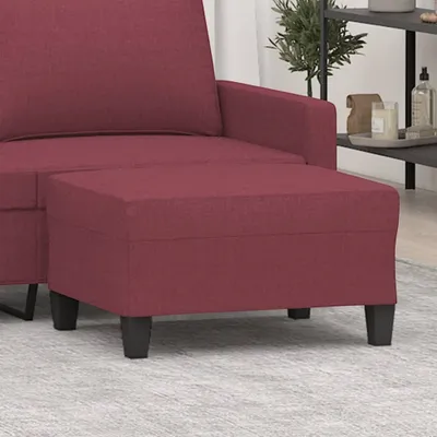 Produktbild von The Living Store Fußhocker Weinrot 70x55x41 cm Stoff