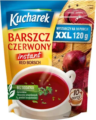Produktbild von Kucharek Barszcz czerwony – Rote-Bete-Borschtschsuppe 120g