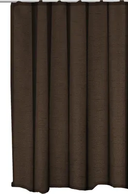 Produktbild von Vorhang braun Kräuselband 140x145 cm Seidenglanz halbtransparent Dekoschal Gardine